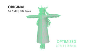 How to reduce the size of your VRM models